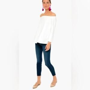 Tuckernuck Off-Shoulder White Blouse